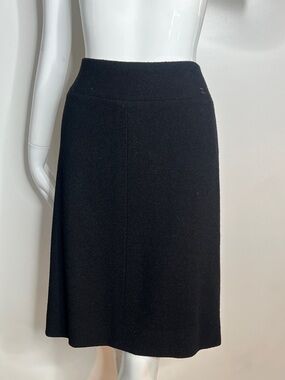 Chanel Sz 42 US 8 Wool Bucle A Line Skirt
